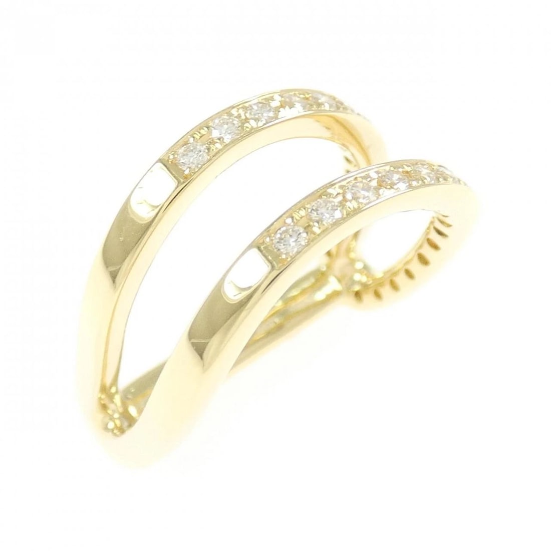 K18YG DIAMOND RING: K18YG Diamond Ring Brand: Unbranded Type: Diamond Ring Material: K18 yellow gold, Color: yellow gold Size: US 4 Accessories: None Accessories Notice: When purchasing pre-owned goods, pleas