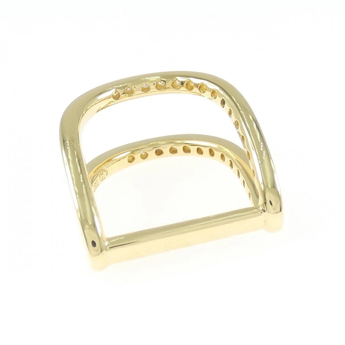 K18YG DIAMOND RING - 3