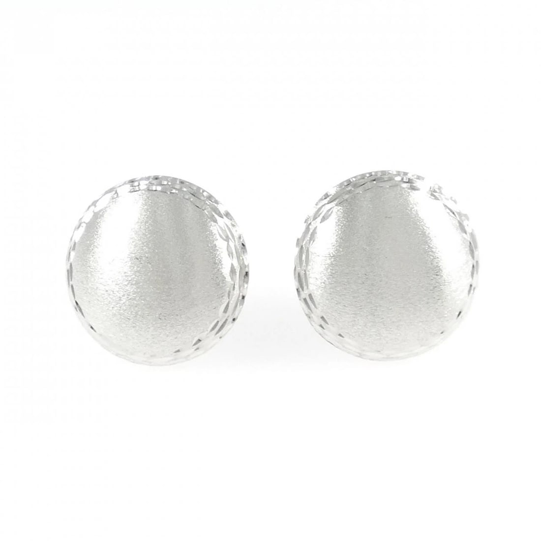 750WG EARRING: 750WG Earring Brand: Unbranded Type: Pierce/Earring Material: 750 white gold, Color: white gold Size: Actual Size Approx. height x width: 19.9mm x 19.4mm Accessories: None Accessories Notice: