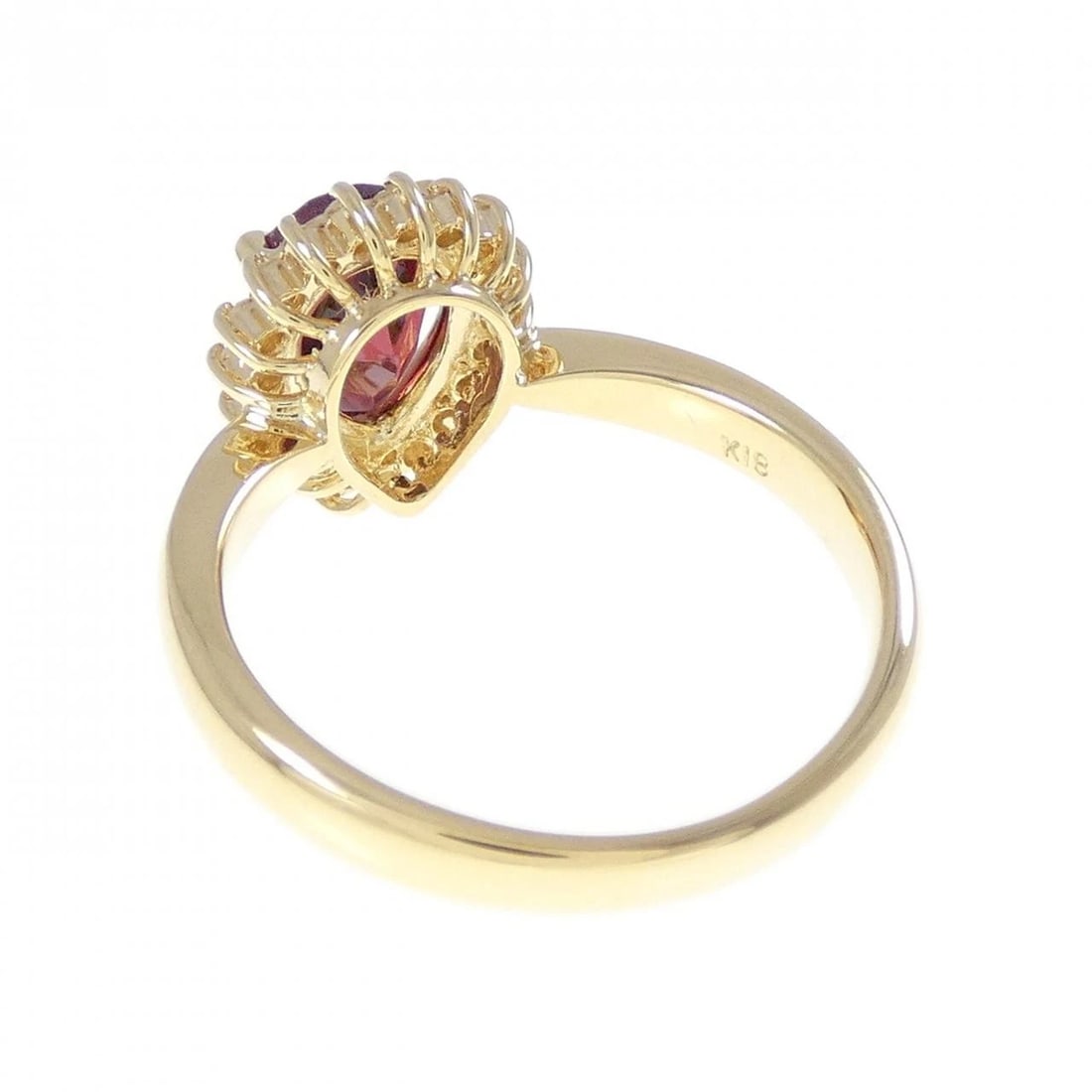 K18YG GARNET RING - 3