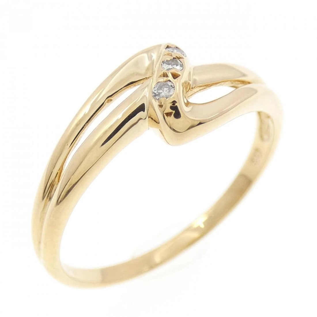 K18YG DIAMOND RING: K18YG Diamond Ring Brand: Unbranded Type: Diamond Ring Material: K18 yellow gold, Color: yellow gold Size: US 6 1/4 Accessories: None Accessories Notice: When purchasing pre-owned goods,