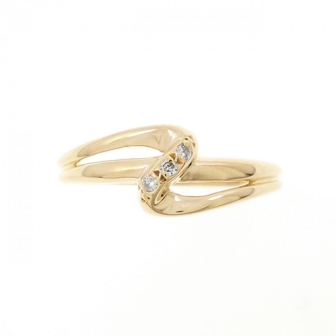 K18YG DIAMOND RING - 2