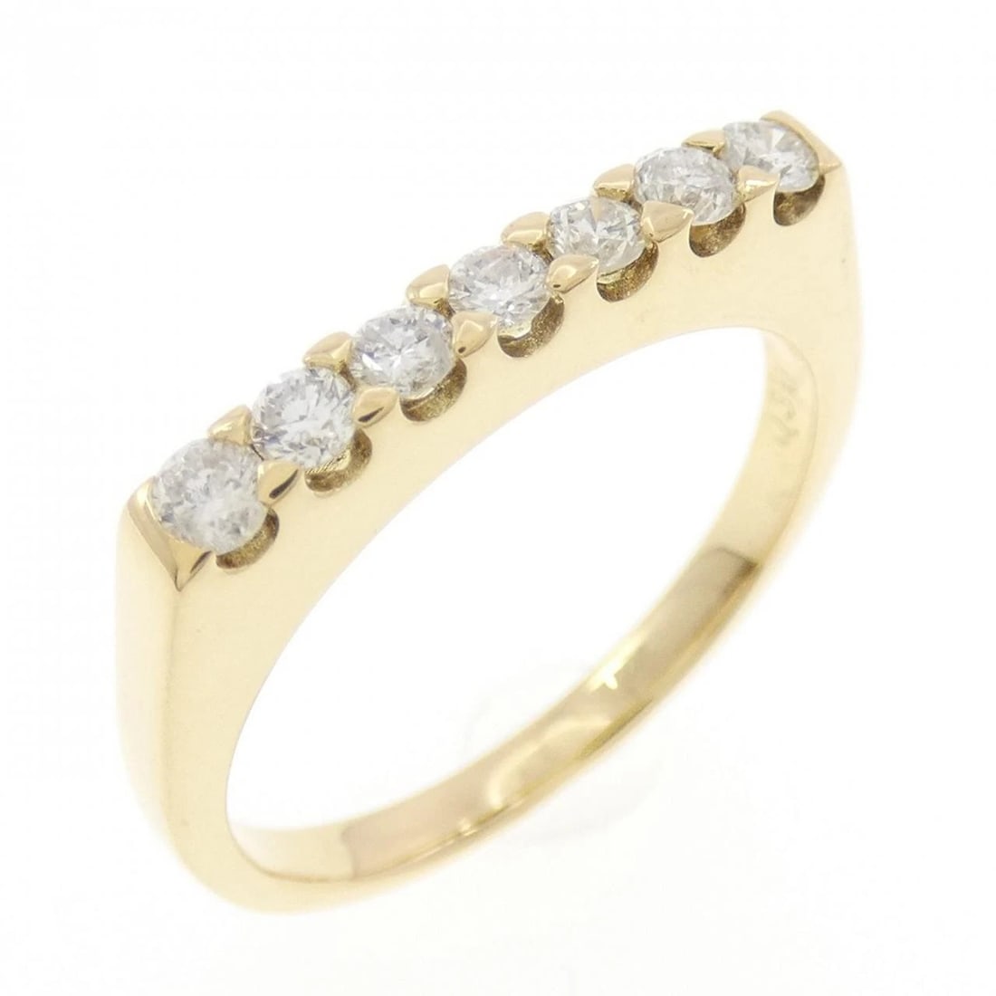 K18YG DIAMOND RING: K18YG Diamond Ring Brand: Unbranded Type: Diamond Ring Material: K18 yellow gold, Color: yellow gold Size: US 6 1/4 Accessories: None Accessories Notice: When purchasing pre-owned goods,