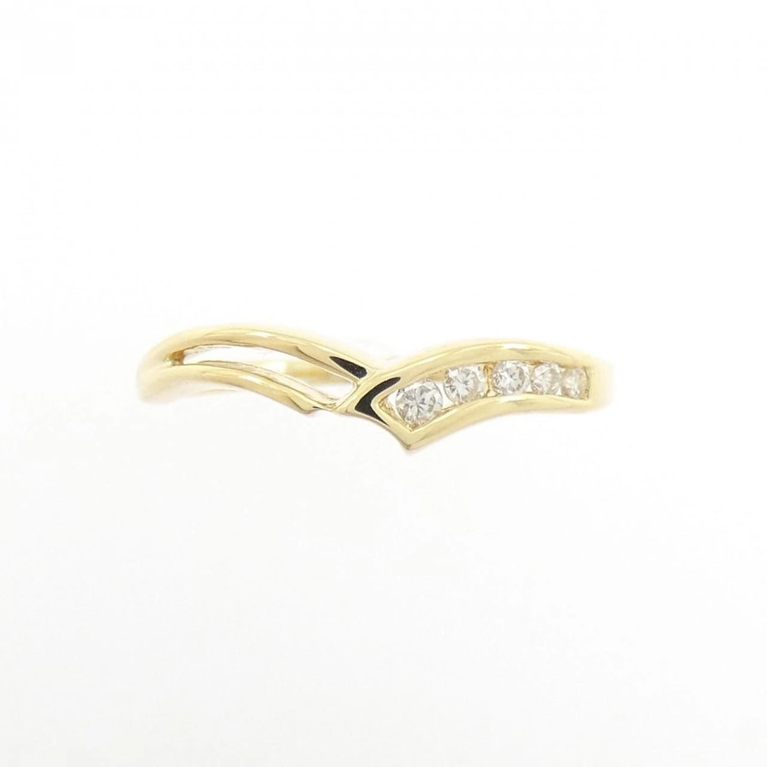 K18YG DIAMOND RING - 2