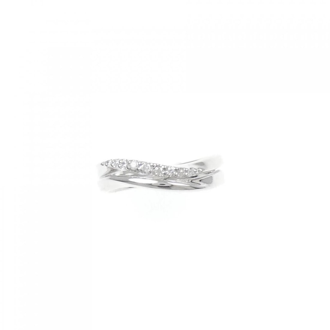 K18WG DIAMOND RING - 2