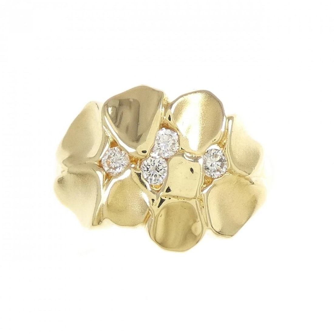 K18YG DIAMOND RING - 2