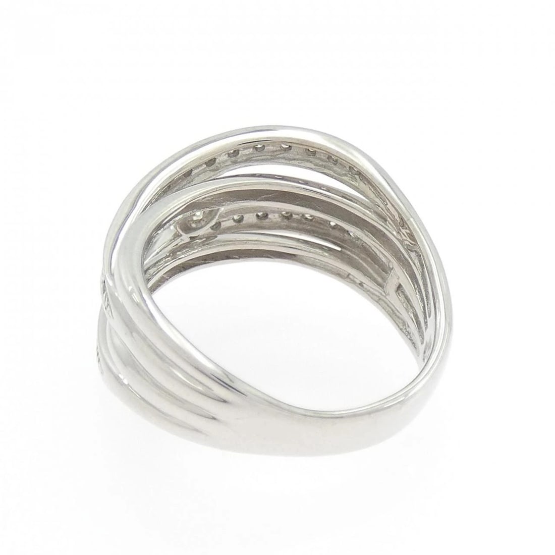 K18WG DIAMOND RING - 3