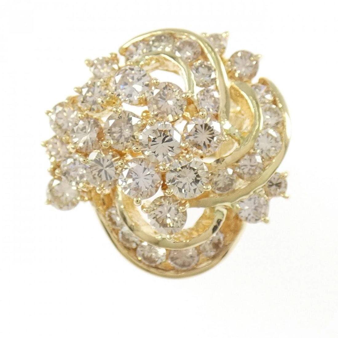 K18YG DIAMOND RING - 2