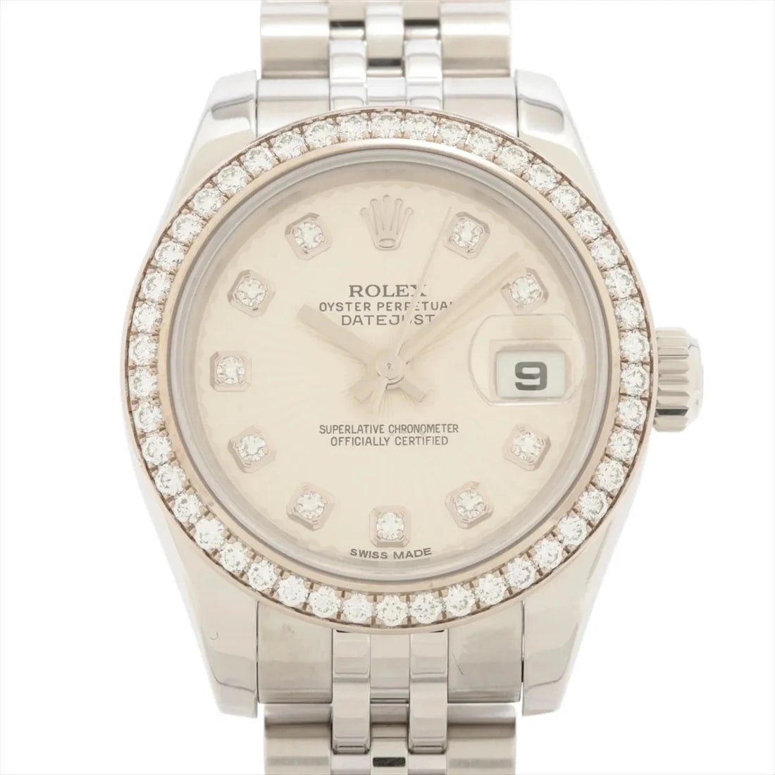 ROLEX DATEJUST SS×WG SILVER SUNBEAM: Rolex Datejust SS×WG silver sunbeam Brand: Rolex Type: Wristwatch Material: SS×WG Color: Dial Color silver sunbeam Size: Case:W0.8 x H0.8inch / W26 x H26 Circumference of Wrist:6.3inch / 16 