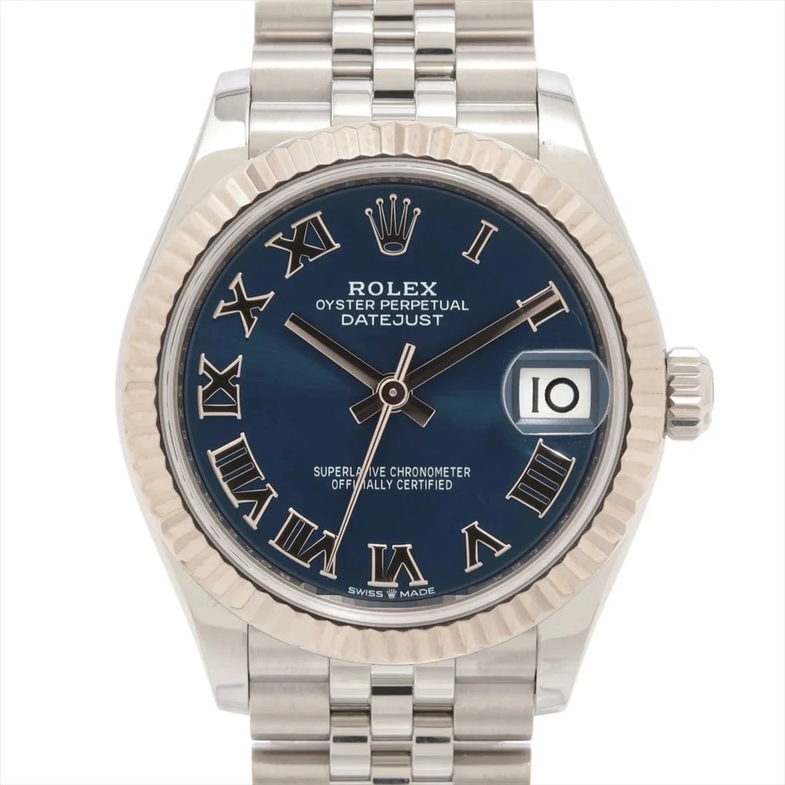 ROLEX DATEJUST SS×WG BRIGHT BLUE: Rolex Datejust SS×WG bright blue Brand: Rolex Type: Wristwatch Material: SS×WG Color: Dial Color bright blue Size: Case:W1.2 x H1.2inch / W31 x H31 Circumference of Wrist:6.9inch / 17.5 Accesso