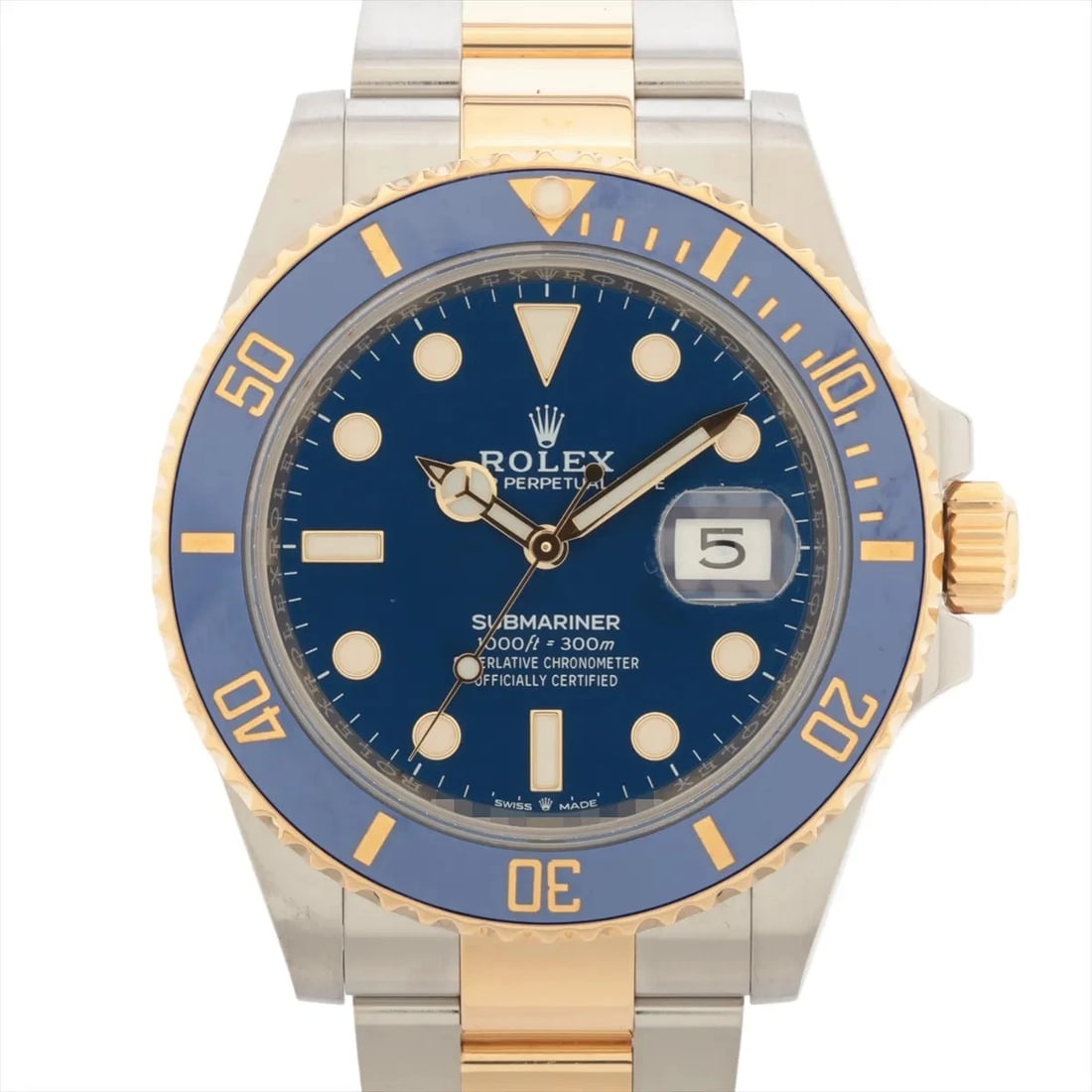 ROLEX SUBMARINER SS×YG BLUE: Rolex SUBMARINER SS×YG blue Brand: Rolex Type: Wristwatch Material: SS×YG Color: Dial Color Blue Size: Case:W1.6 x H1.6inch / W41 x H41 Circumference of Wrist:6.7inch / 17 Accessories: None