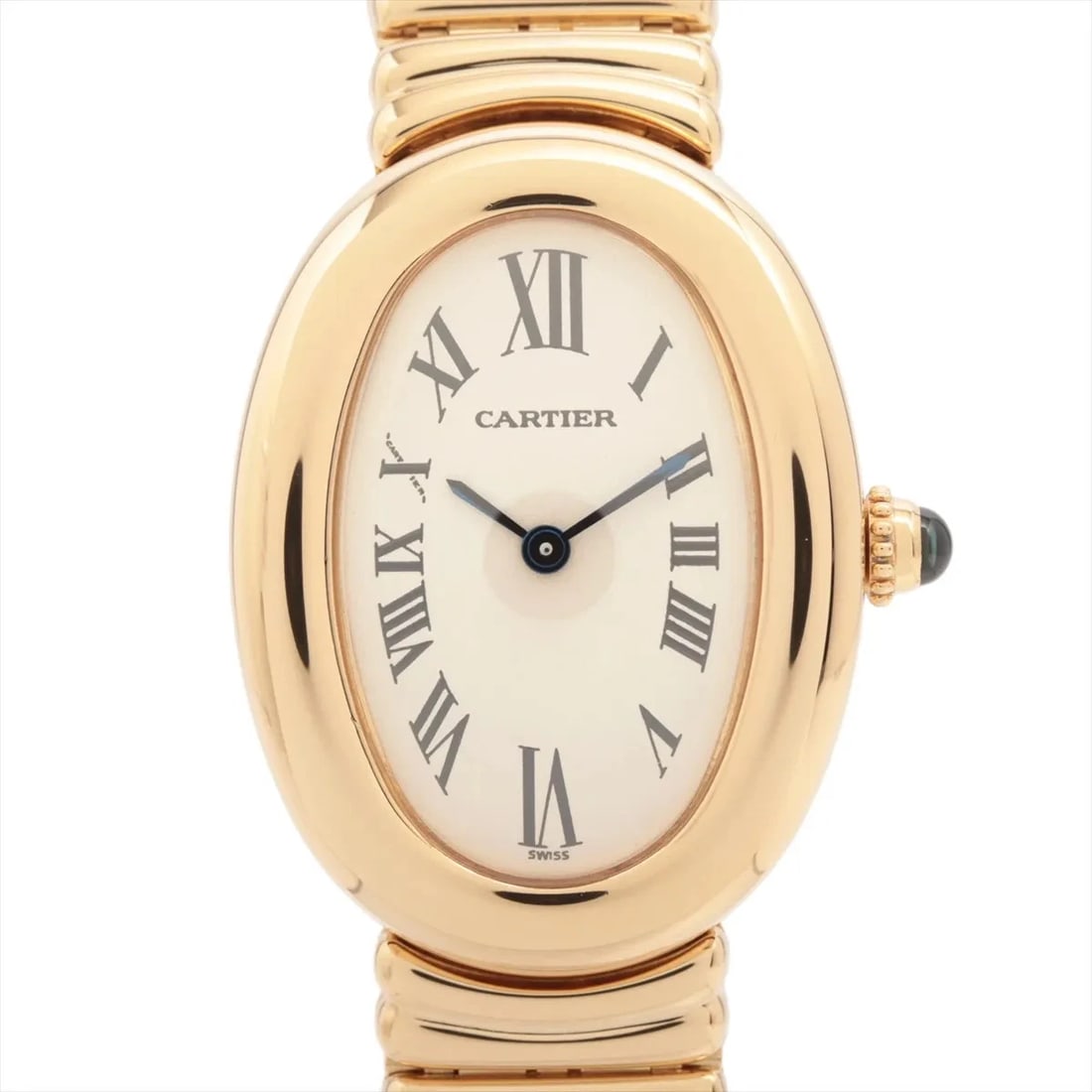 CARTIER BAIGNOIRE YG IVORY: Cartier Baignoire YG Ivory Brand: Cartier Type: Wristwatch Material: YG Color: Dial Color Ivory Size: Case:W0.8 x H1.2inch / W23 x H31 Circumference of Wrist:6.3inch / 16 Accessories: None