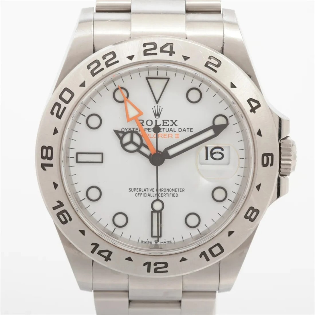 ROLEX EXPLORER SS WHITE: Rolex Explorer SS white Brand: Rolex Type: Wristwatch Material: SS Color: Dial Color White Size: Case:W1.6 x H1.6inch / W42 x H42 Circumference of Wrist:6.9inch / 17.5 Accessories: None Ac