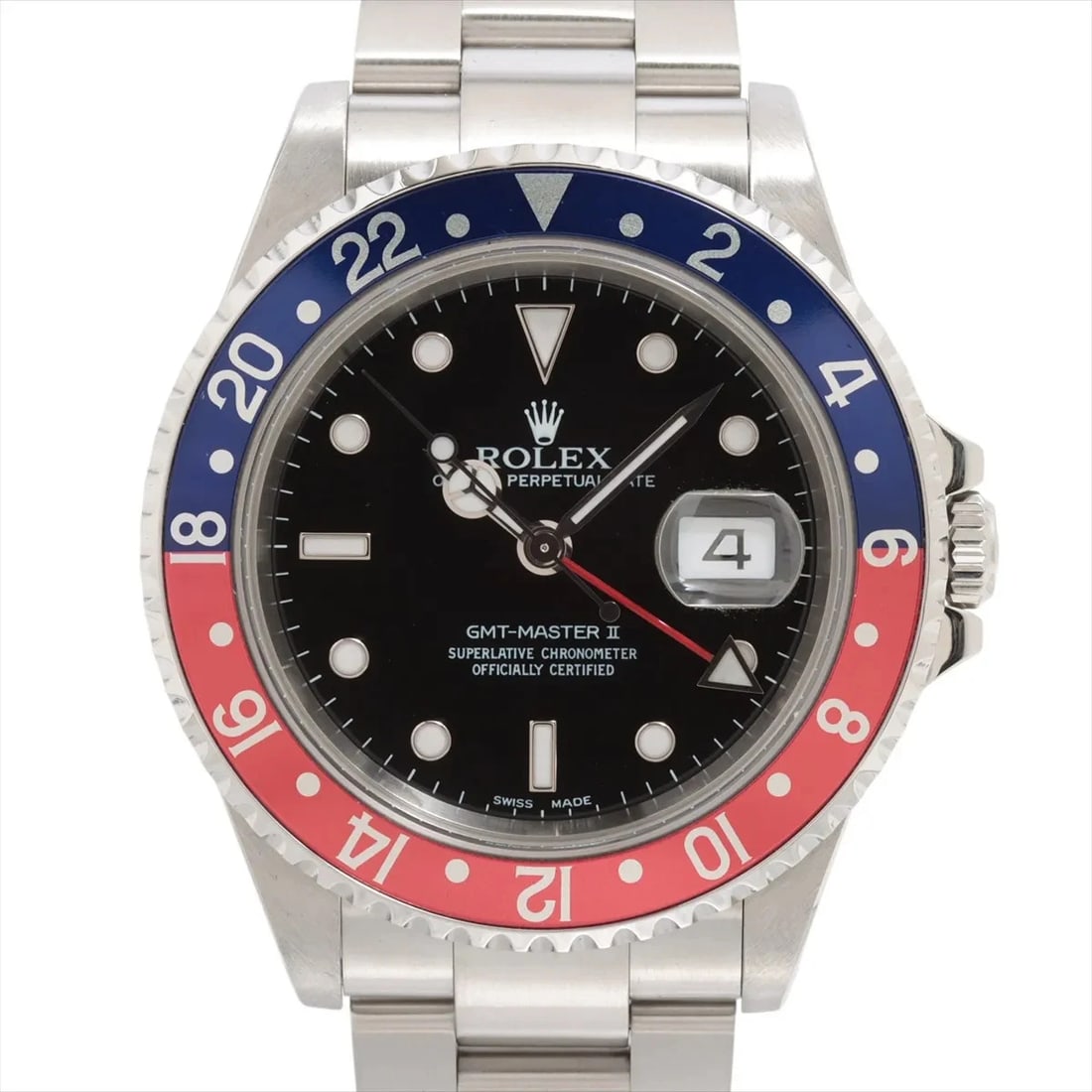 ROLEX GMT MASTER SS BLACK: Rolex GMT Master SS black Brand: Rolex Type: Wristwatch Material: SS Color: Dial Color Black Size: Case:W1.6 x H1.6inch / W40 x H40 Circumference of Wrist:7.1inch / 18 Accessories: None