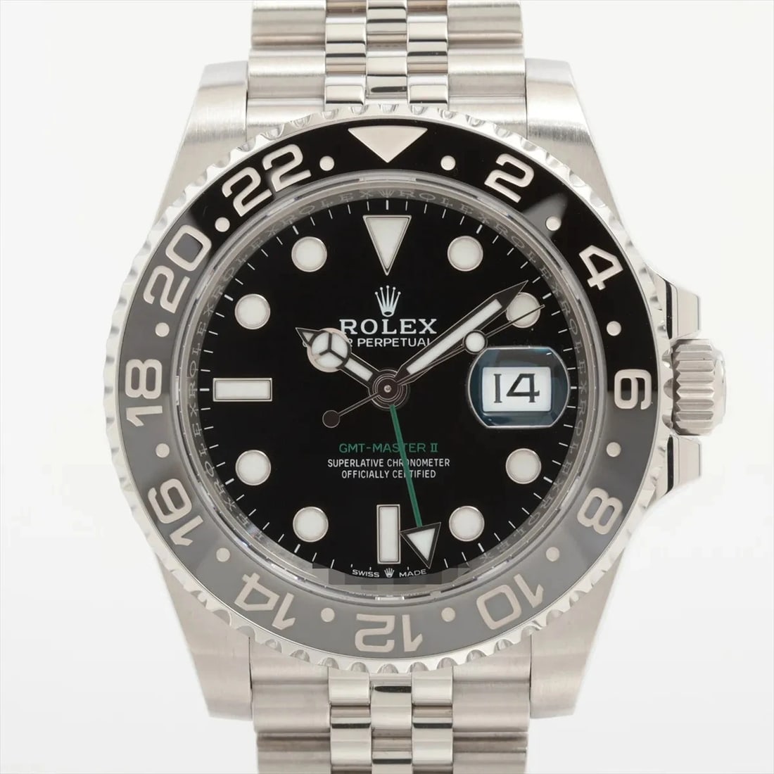 ROLEX GMT MASTER SS BLACK: Rolex GMT Master SS black Brand: Rolex Type: Wristwatch Material: SS Color: Dial Color Black Size: Case:W1.6 x H1.6inch / W40 x H40 Circumference of Wrist:7.3inch / 18.5 Accessories: None