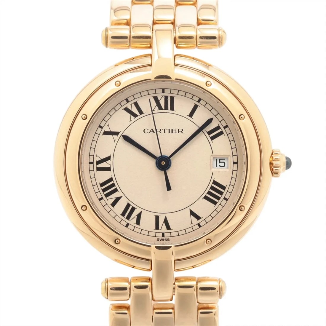 CARTIER PANTHÈRE YG IVORY: Cartier Panthère YG Ivory Brand: Cartier Type: Wristwatch Material: YG Color: Dial Color Ivory Size: Case:W1.2 x H1.2inch / W30 x H30 Circumference of Wrist:5.9inch / 15 Accessories: None