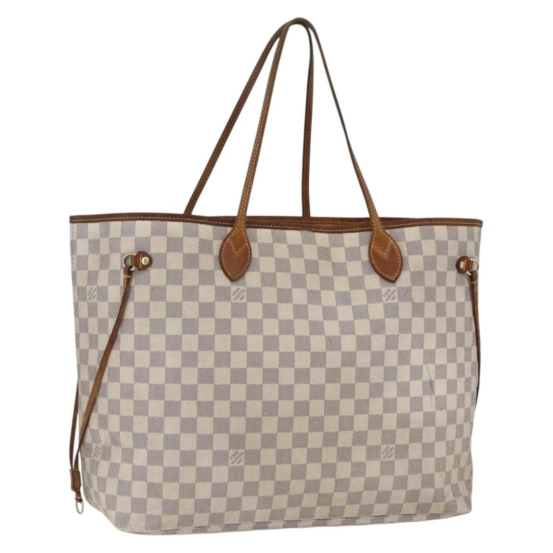 LOUIS VUITTON DAMIER AZUR NEVERFULL GM TOTE BAG: LOUIS VUITTON Damier Azur Neverfull GM Tote Bag Brand: LOUIS VUITTON Type: Tote Bag Material: Damier Azur Canvas Color: Damier Azur Size: W15.7 x H13.0 x D7.5inch(Approx) Accessories: None