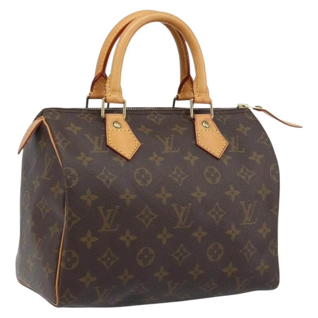 LOUIS VUITTON MONOGRAM SPEEDY 25 HAND BAG: LOUIS VUITTON Monogram Speedy 25 Hand Bag Brand: LOUIS VUITTON Type: Hand Bag Material: Monogram Canvas Color: Monogram Size: W9.8 x H7.5 x D5.9inch(Approx) Accessories: None Accessories N