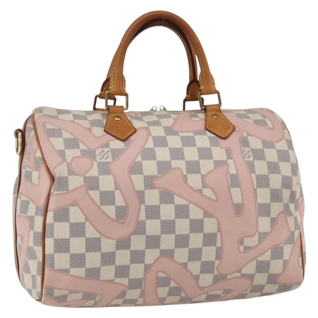 LOUIS VUITTON DAMIER AZUR TAHITI SPEEDY BANDOULIERE 30 BAG: LOUIS VUITTON Damier Azur Tahiti Speedy Bandouliere 30 Bag Brand: LOUIS VUITTON Type: Hand Bag Material: Damier Azur Canvas Color: Damier Azur Size: W12.2 x H8.7 x D7.1inch(Approx) Accessories: N