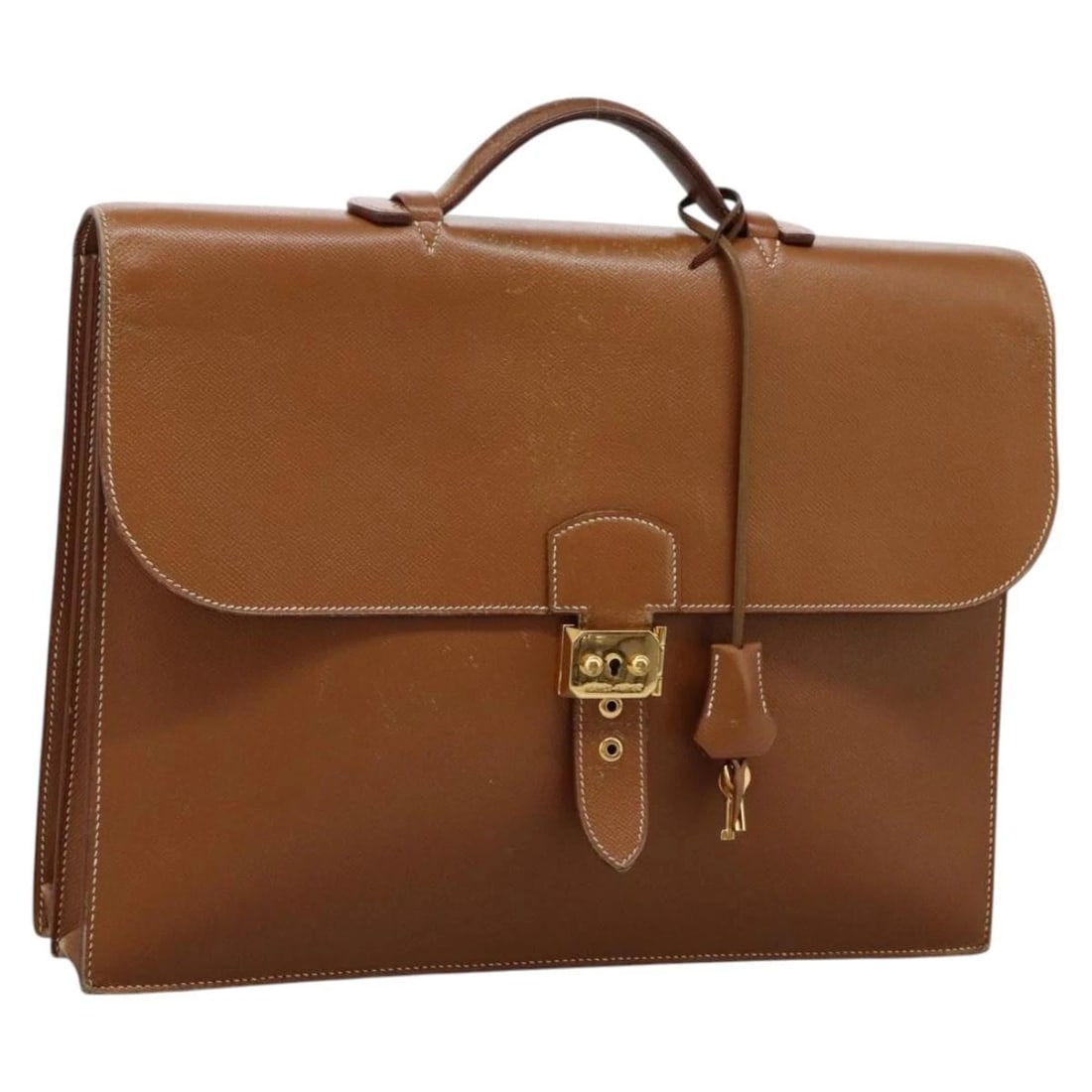 HERMES SAC ADEPECHE 38 BUSINESS BAG: HERMES Sac Adepeche 38 Business Bag Brand: HERMES Type: Business Bag Material: Leather Color: Brown Size: W15.0 x H11.4 x D2.0inch(Approx) Accessories: None Accessories Notice: When purcha