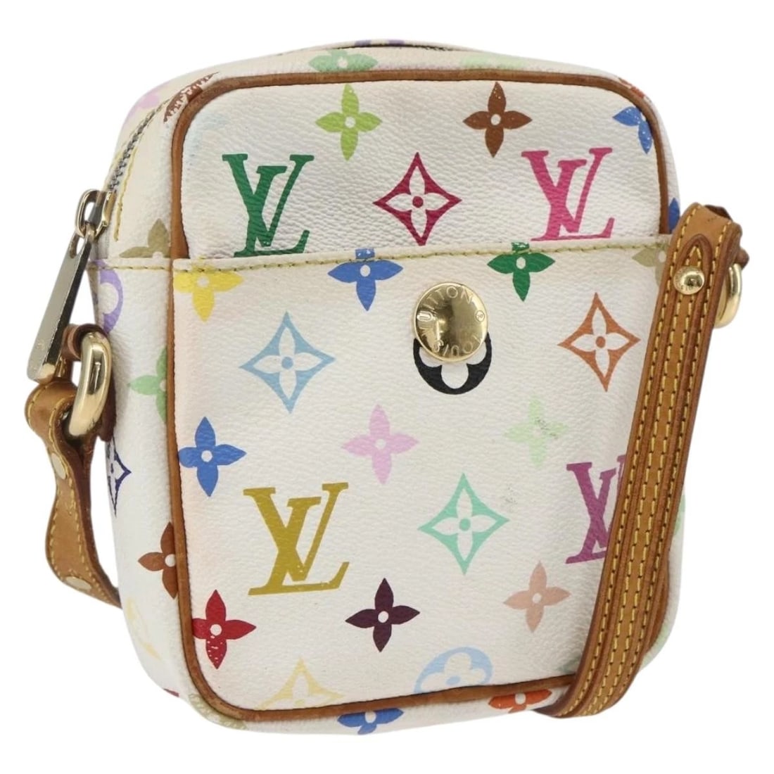 LOUIS VUITTON MONOGRAM MULTICOLOR LIFT SHOULDER BAG: LOUIS VUITTON Monogram Multicolor Lift Shoulder Bag Brand: LOUIS VUITTON Type: Shoulder Bag Material: Monogram Multicolor Canvas Color: White Size: W5.3 x H6.1 x D1.8inch(Approx) Shoulder Drop:18.