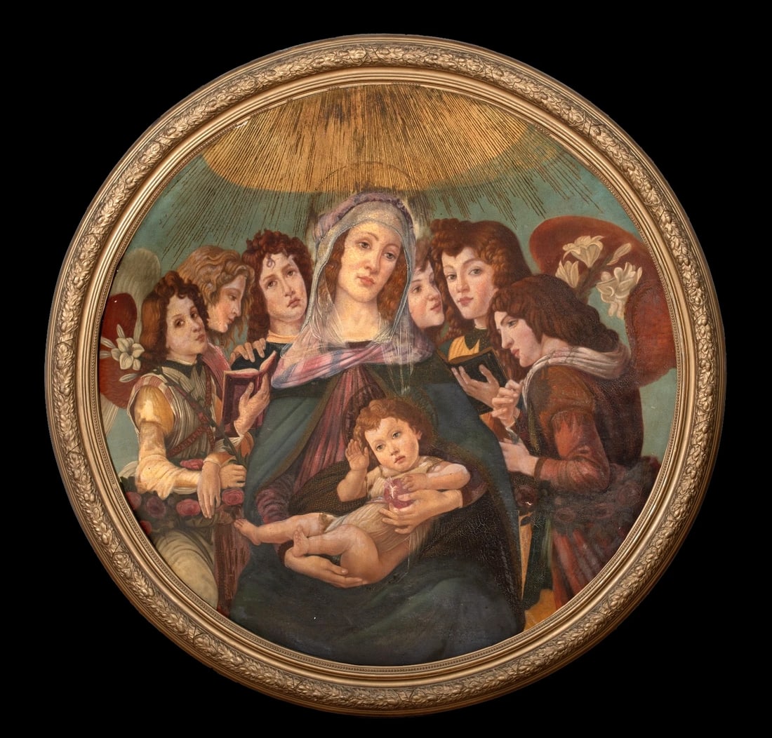 MADONNA OF THE POMEGRANATE OIL PAINTING (1 of 8)