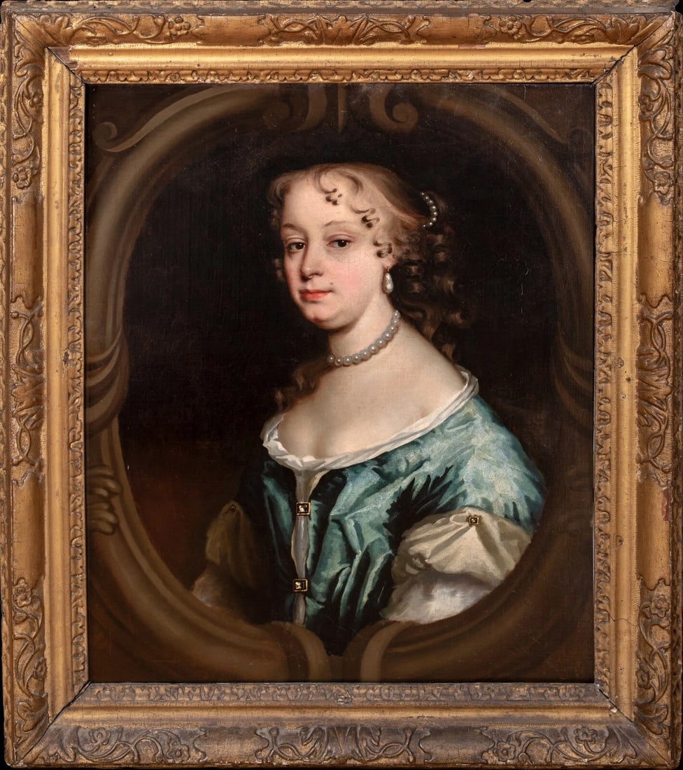 PORTRAIT OF MARY WITHER OF ANDWELL OIL PAINTING (1 of 8)
