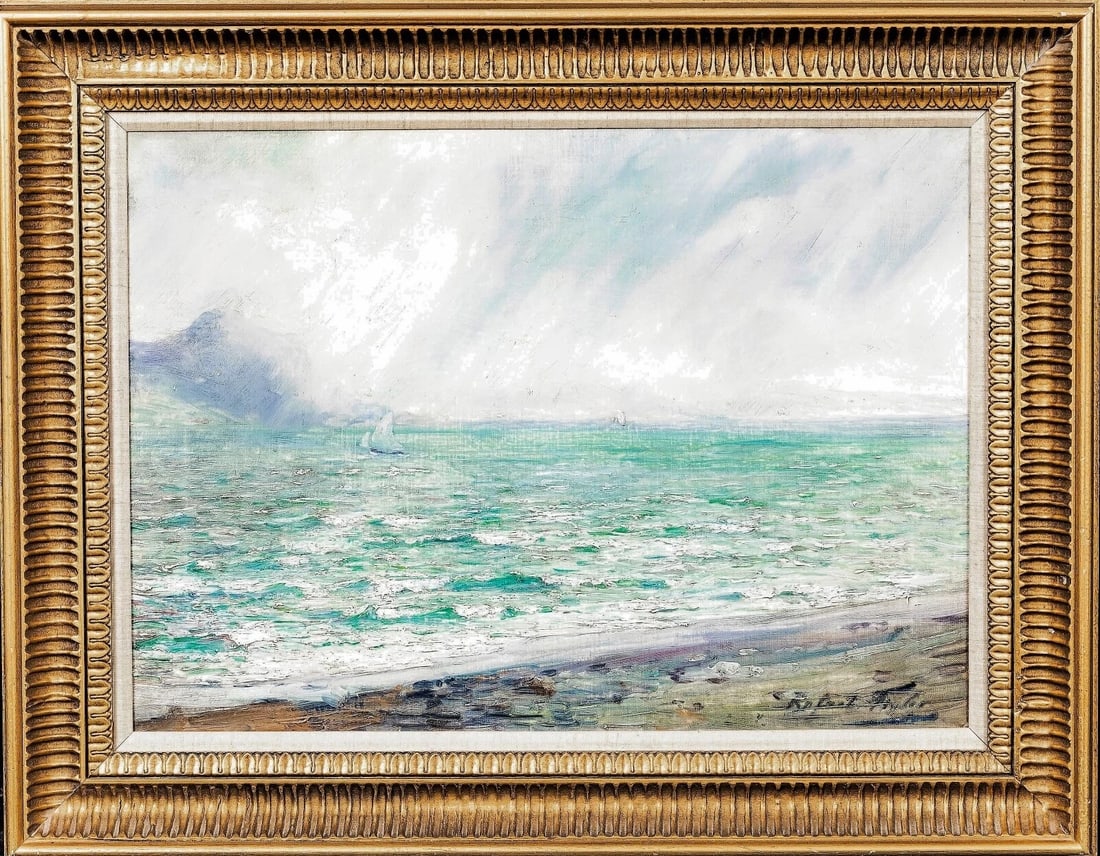 VIEW OF THE CONWAY RIVER CONWY OIL PAINTING: Year: 19th century Size: 70cm x 60cm Medium: Oil Description: Beautiful huge oil painting by Robert Fowler of Conwy Bay and the River Conwy, approximately 1900. An outstanding example of the artist's