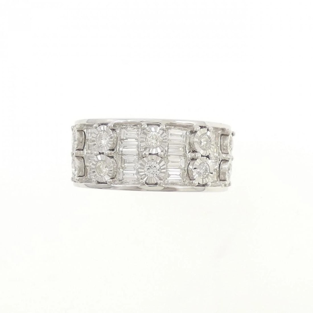 K18WG DIAMOND RING - 2