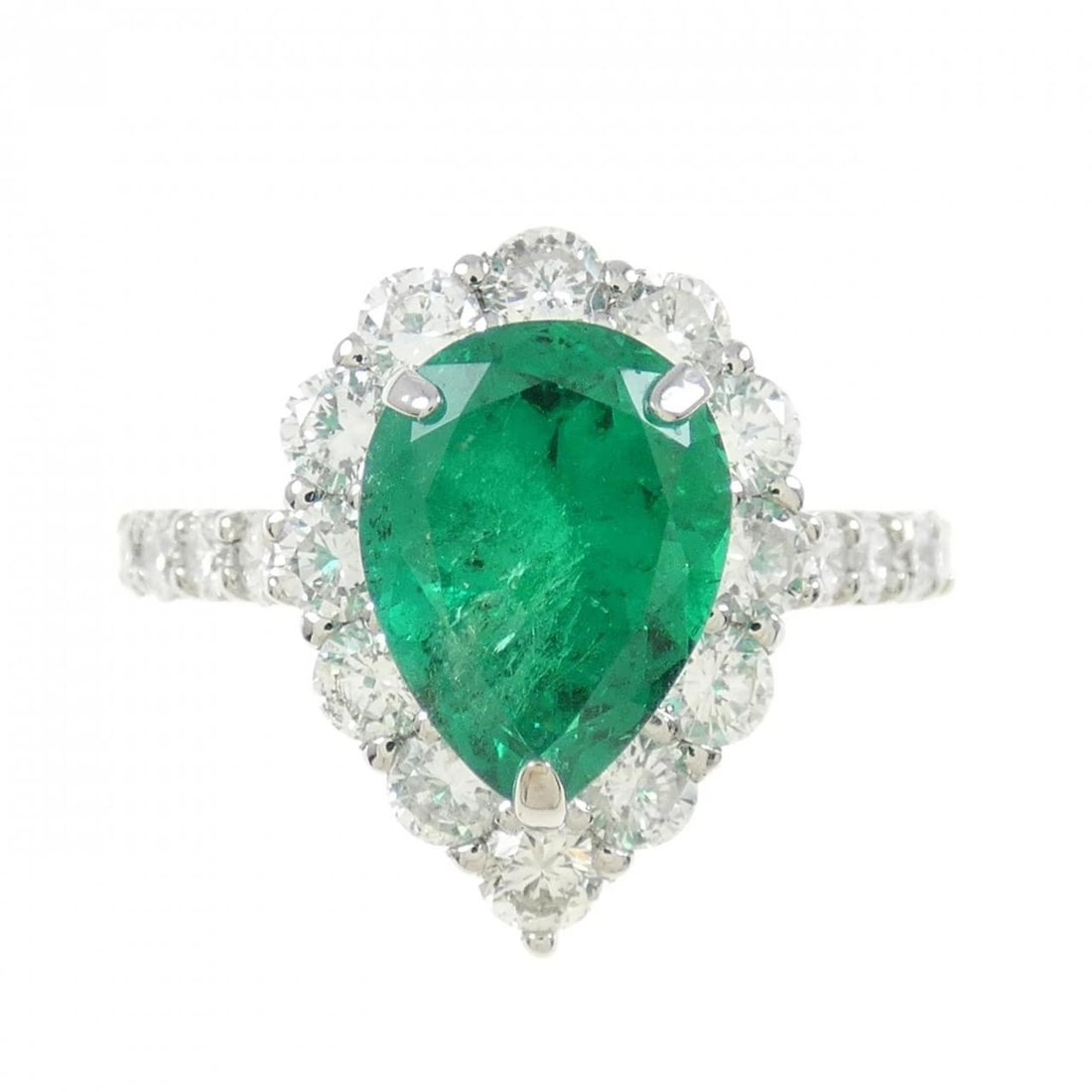 PT950 EMERALD RING - 2