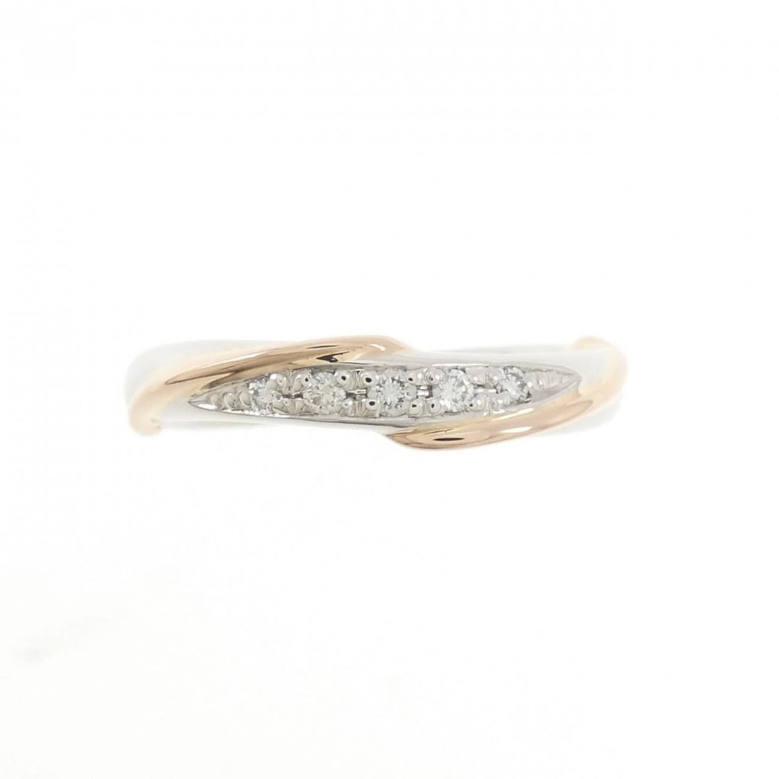 K18PG/PT900 DIAMOND RING - 2