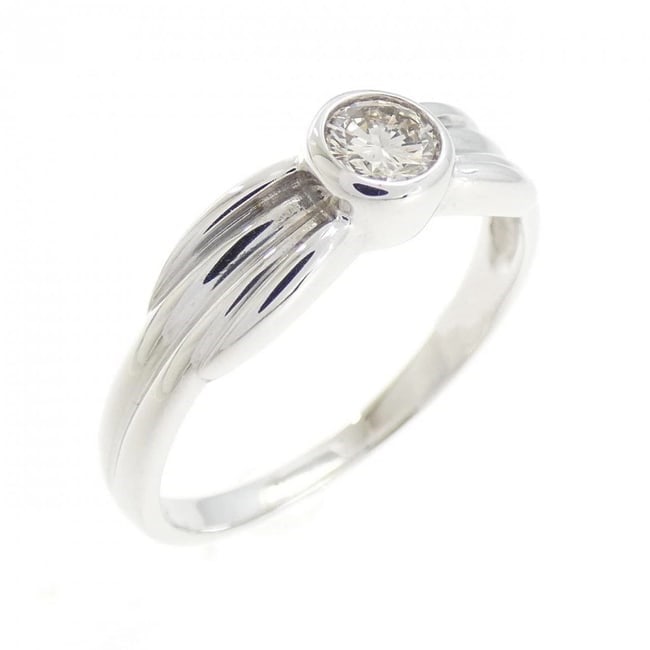 K18WG DIAMOND RING - 2