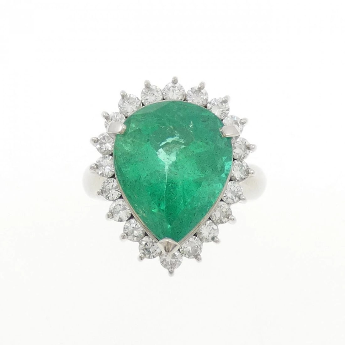 PT900 EMERALD RING - 2