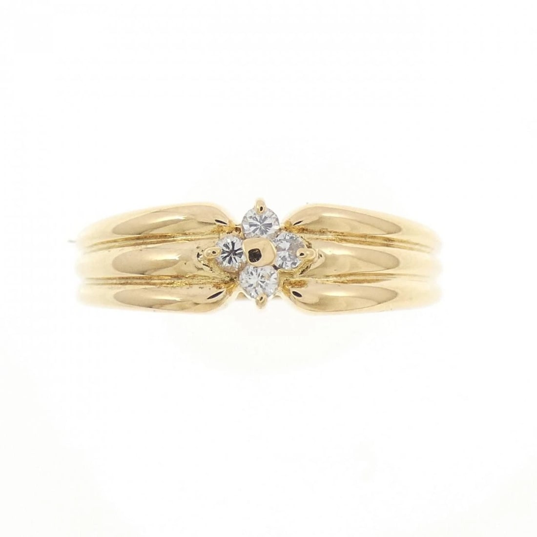 K18YG DIAMOND RING - 2