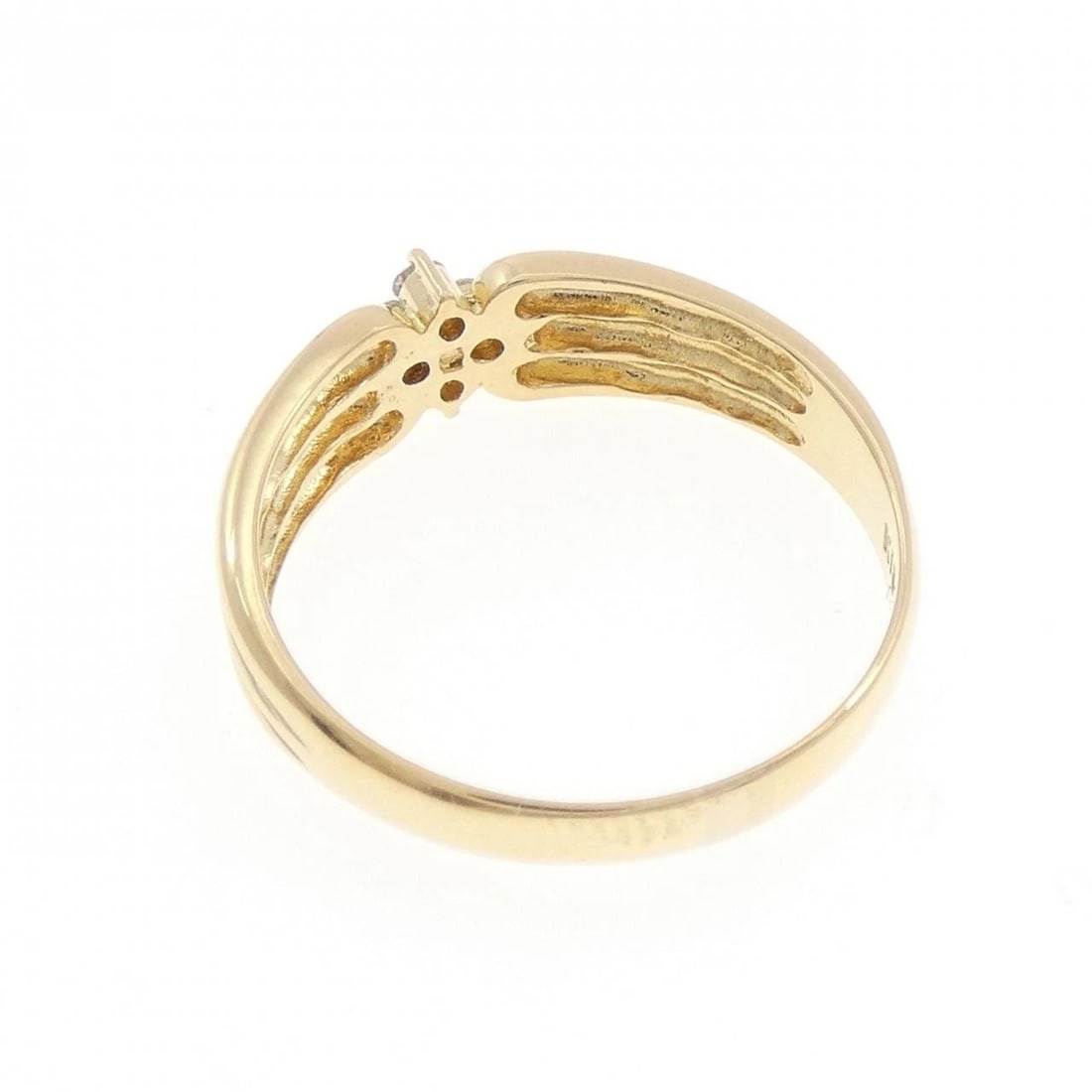 K18YG DIAMOND RING - 3