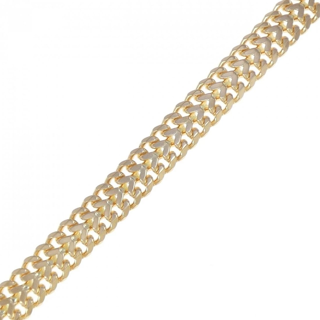 K18YG BRACELET: K18YG bracelet Brand: Unbranded Type: bracelet Material: K18 yellow gold, Color: Yellow Gold Size: Actual Size Max width approx.: 6.7mm Size 16cm Accessories: None Accessories Notice: When