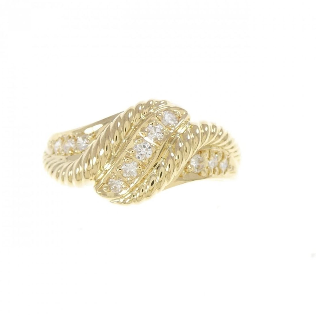 K18YG DIAMOND RING - 2
