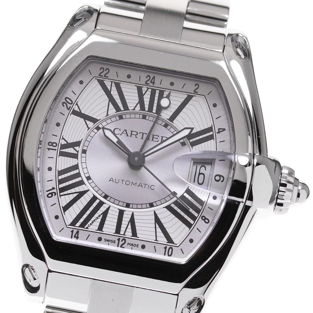 CARTIER ROADSTER SILVER WATCH (1 of 4)