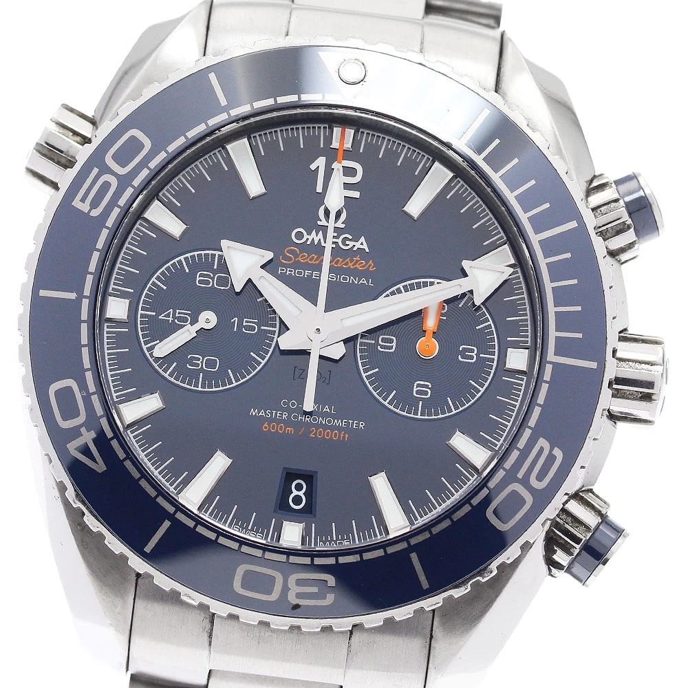 OMEGA SEAMASTER PLANET OCEAN CO AXIAL WATCH: OMEGA Seamaster Planet Ocean Co Axial Watch Brand: OMEGA Type: Wristwatch Material: Band Material Stainless Steel, Case Material Stainless Steel Color: Band Color Silver, Dial Color Navy, Case