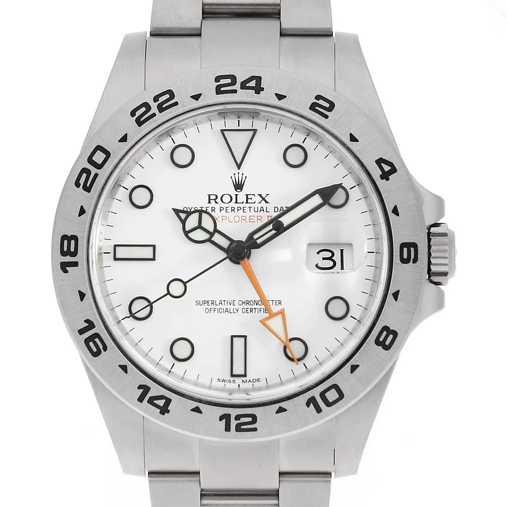 ROLEX EXPLORER WHITE WATCH: ROLEX Explorer white Watch Brand: ROLEX Type: Wrist watch Material: Band Material Stainless Steel, Case Material Stainless Steel Color: Dial Color White Size: Case:W42mm Circumference of