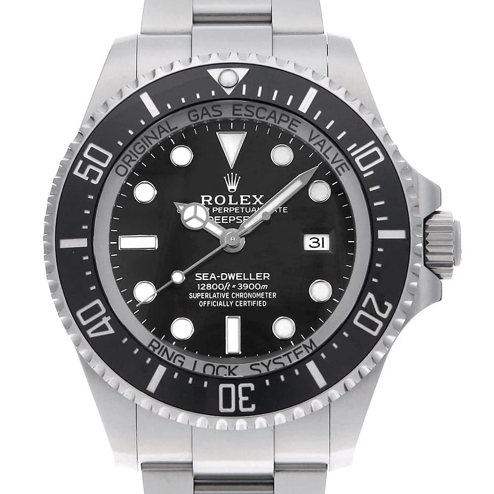 ROLEX DEEP SEA BLACK WATCH: ROLEX Deep sea black Watch Brand: ROLEX Type: Wrist watch Material: Band Material Stainless Steel, Case Material Stainless Steel Color: Dial Color Black Size: Case:W44mm Circumference of