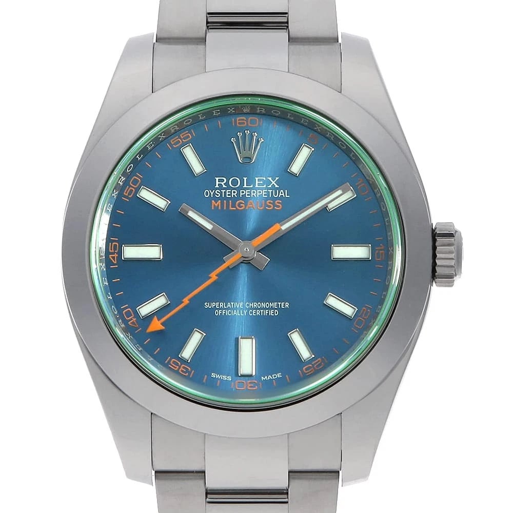 ROLEX MILGAUSS BLUE WATCH (1 of 3)