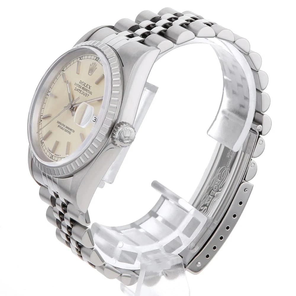 ROLEX DATEJUST SILVER WATCH - 2
