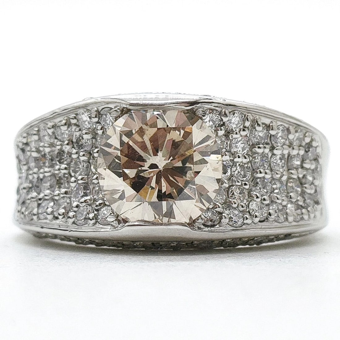 JEWELRY RING NATURAL DIAMOND PLATINUM (1 of 3)