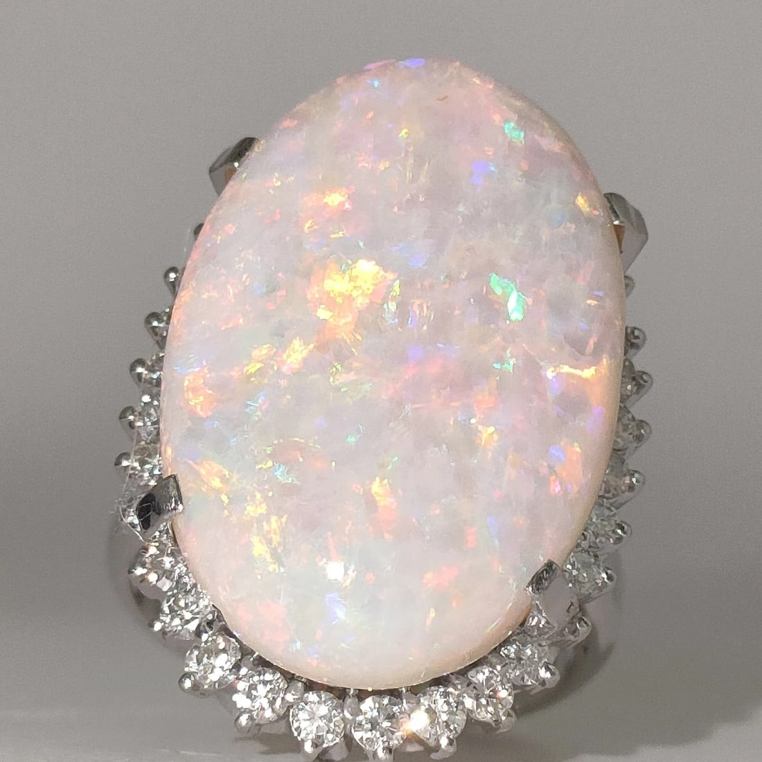 JEWELRY RING OPAL PLATINUM - 3