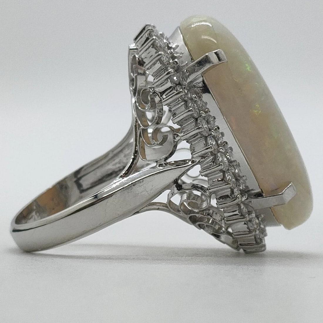 JEWELRY RING OPAL PLATINUM - 4