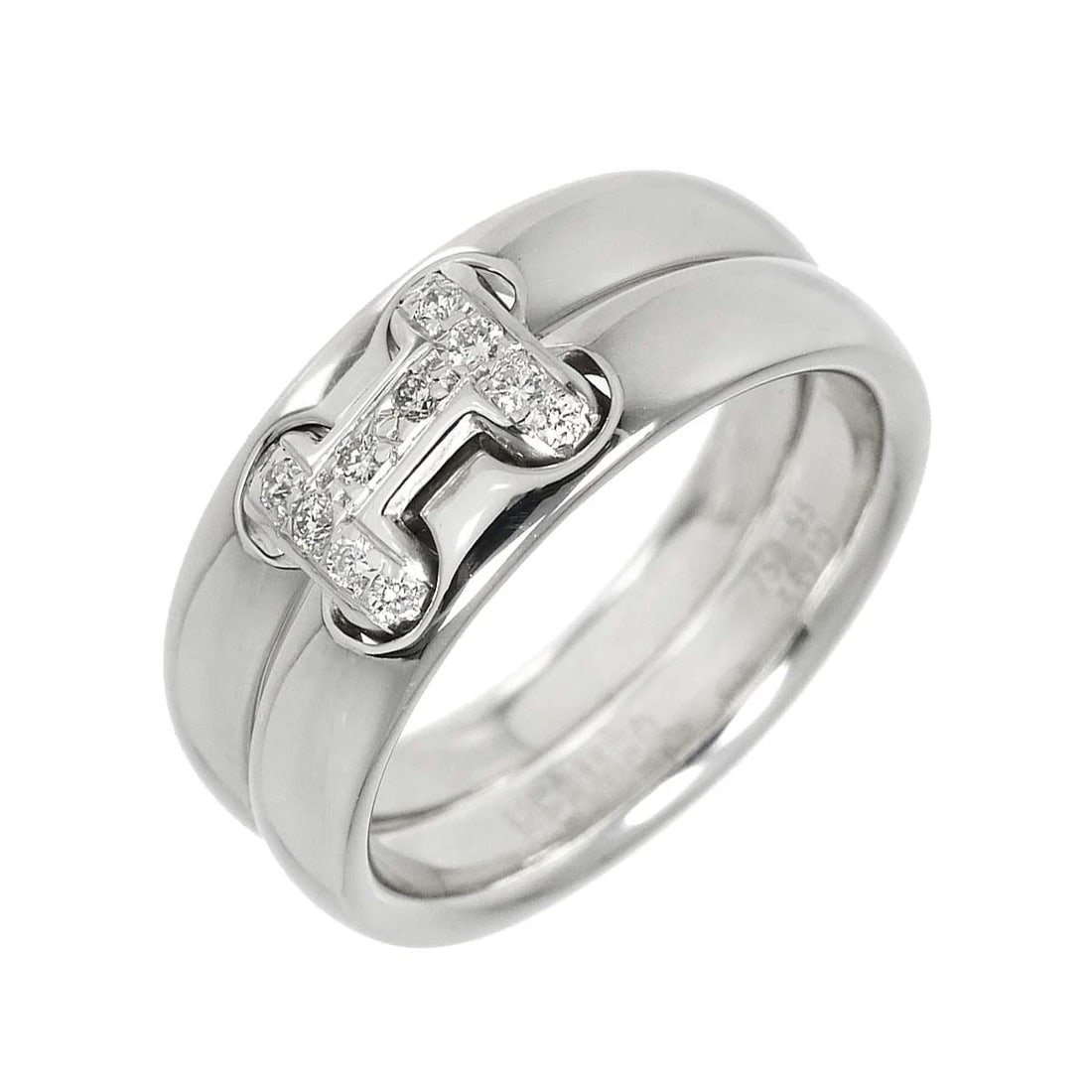 HERMES DIAMOND RING 18K WHITE GOLD (1 of 3)