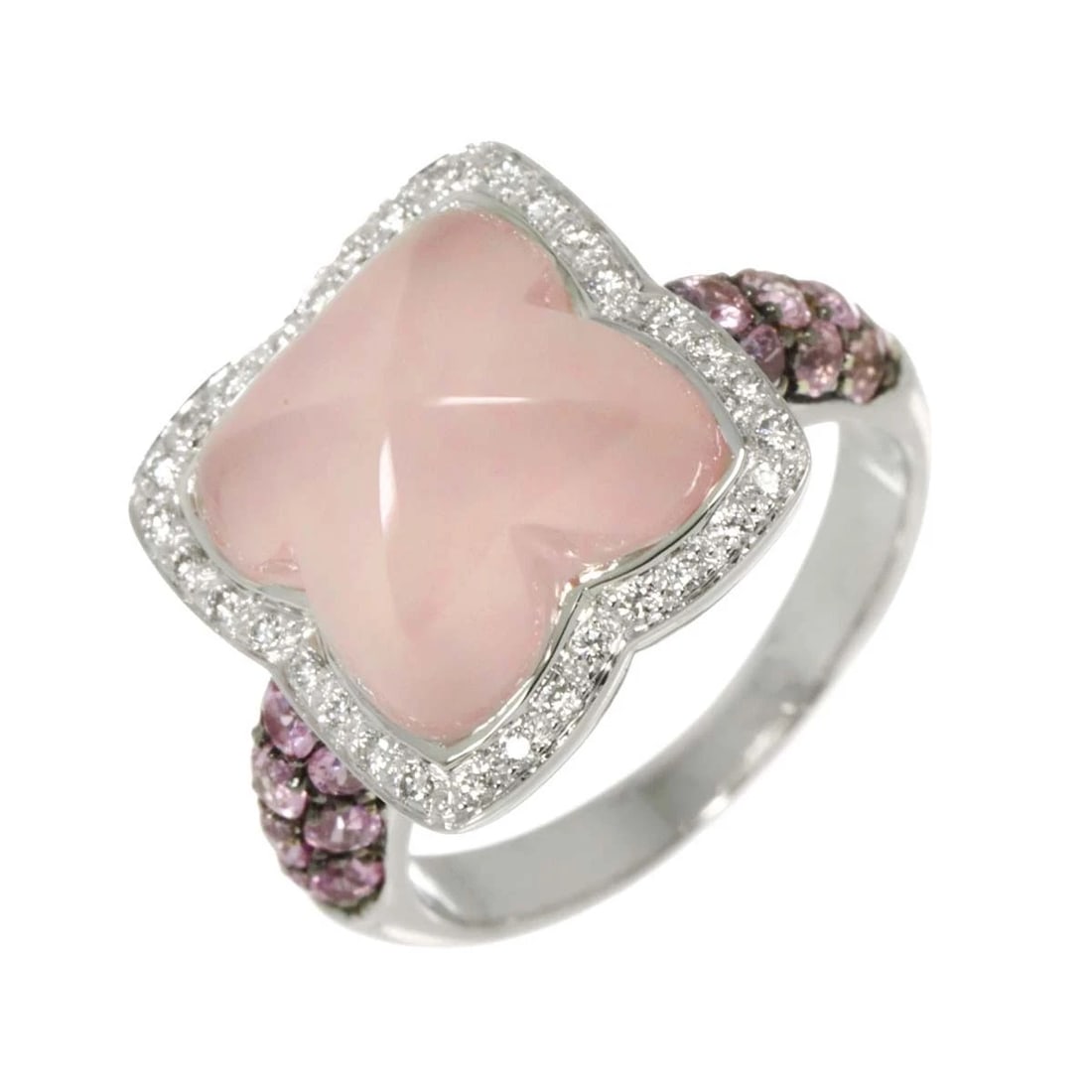 QUARTZ SAPPHIRE DIAMOND RING (1 of 5)