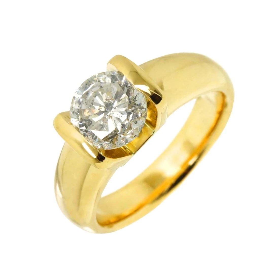 DIAMOND RING 18K YG YELLOW GOLD (1 of 5)