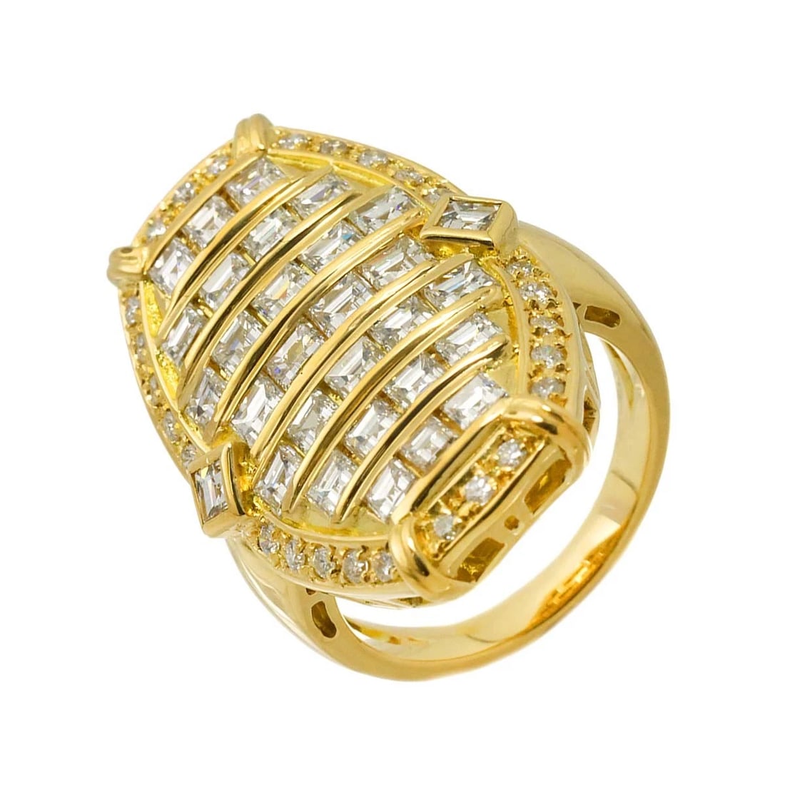 DIAMOND RING 18K YG YELLOW GOLD (1 of 4)